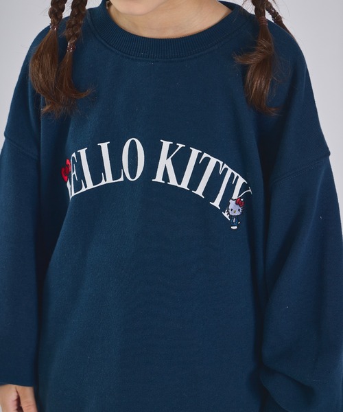 pairmanon（ペアマノン）の「【ハローキティ】【ポムポムプリン】ユニセックス カレッジ風ロゴ 裏毛スウェット（スウェット・キッズ・ブラウン/ネイビー・100/110/120/130/140/150/90）」の13枚目の写真