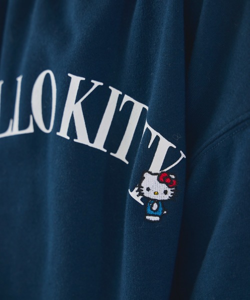 pairmanon（ペアマノン）の「【ハローキティ】【ポムポムプリン】ユニセックス カレッジ風ロゴ 裏毛スウェット（スウェット・キッズ・ブラウン/ネイビー・100/110/120/130/140/150/90）」の14枚目の写真