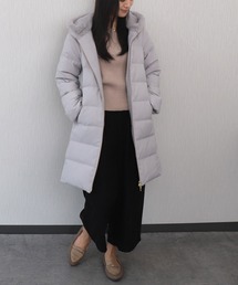 ダウンジャケット/コート（グレー/灰色系・フェイクファー