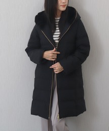 libelle more | エコファーフードロングダウンコート(ダウンジャケット/コート)