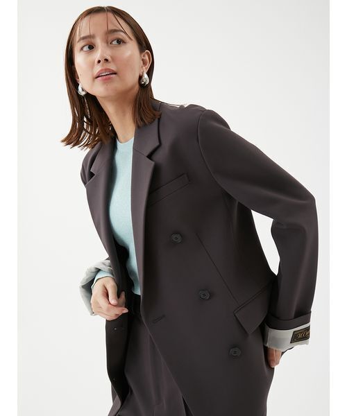 セットアップ対応】ターンバックダブルブレストジャケット（テーラード