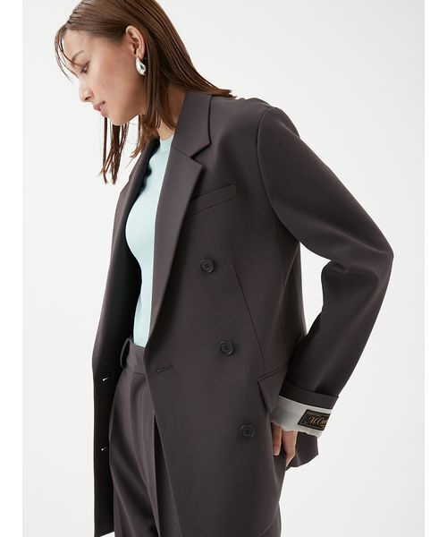 セットアップ対応】ターンバックダブルブレストジャケット（テーラード