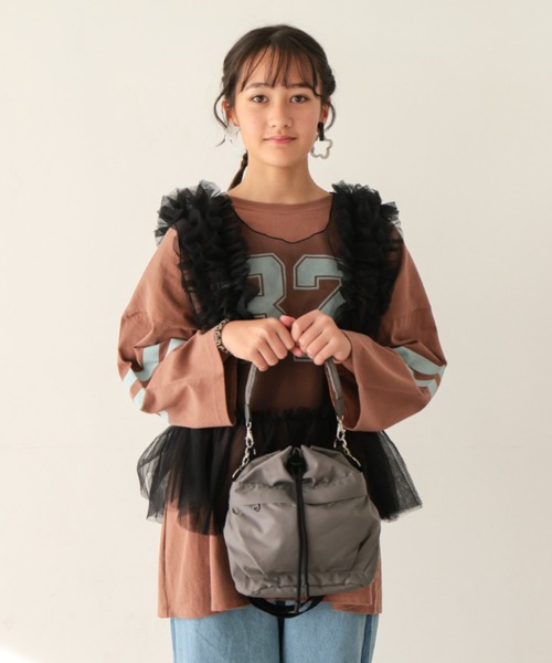 Ocean&Ground（オーシャン&グラウンド）の「ﾄﾞﾛｰｽﾄﾘﾝｸﾞｼｮﾙﾀﾞｰBAG（ハンドバッグ・レディース・モカ/グレー/ブラック・FREE）」の15枚目の写真