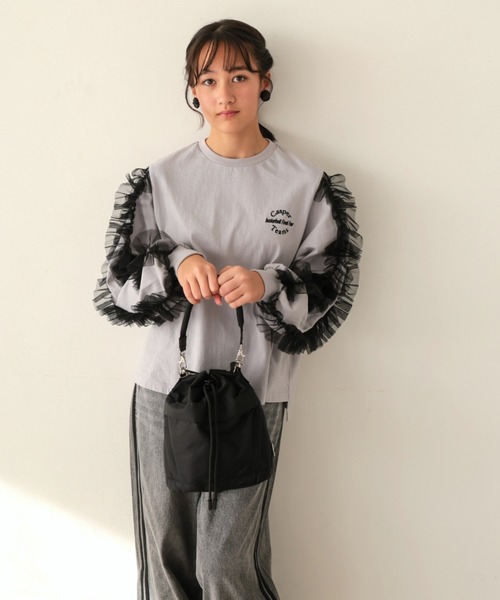 Ocean&Ground（オーシャン&グラウンド）の「ﾄﾞﾛｰｽﾄﾘﾝｸﾞｼｮﾙﾀﾞｰBAG（ハンドバッグ・レディース・モカ/グレー/ブラック・FREE）」の13枚目の写真