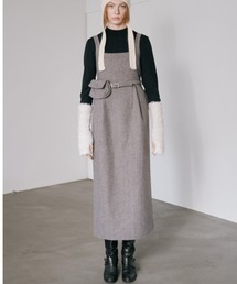 Vila tweed jumper onepiece ヴィラツイードジャンパーワンピース