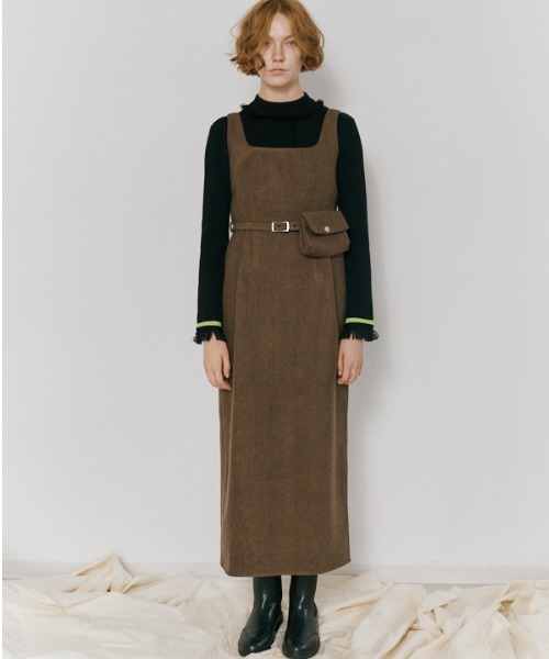 セール】Vila tweed jumper onepiece ヴィラツイードジャンパー