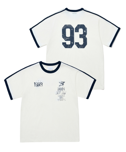 1993STUDIO(1993スタジオ)の「93 トラックリングTシャツ_アイボリー(Tシャツ/カットソー・メンズ・その他・LARGE/MEDIUM)」の3枚目の写真