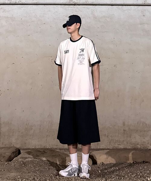 1993STUDIO(1993スタジオ)の「93 トラックリングTシャツ_アイボリー(Tシャツ/カットソー・メンズ・その他・LARGE/MEDIUM)」の4枚目の写真