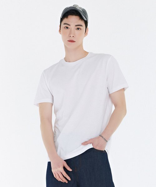 CHASECULT(チェイスカルト)の「共用2PACK半袖Tシャツ-DDZU8288A11(Tシャツ/カットソー・メンズ・ホワイト・90/100/110/85/95/105/115)」の2枚目の写真