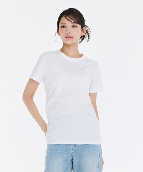 CHASECULT(チェイスカルト)の「共用2PACK半袖Tシャツ-DDZU8288A11(Tシャツ/カットソー・メンズ・ホワイト・90/100/110/85/95/105/115)」の3枚目の写真