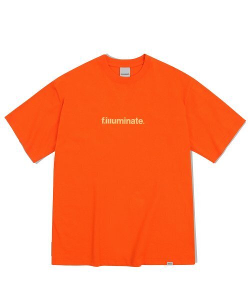 F.ILLUMINATE(フィルミネイト)の「オーバーサイズベーシックロゴTシャツ-オレンジ(Tシャツ/カットソー・レディース・その他・LARGE/X-LARGE/MEDIUM)」の1枚目の写真