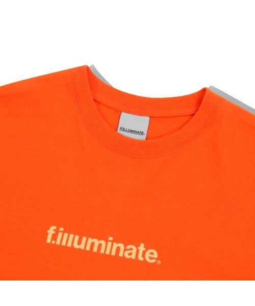 F.ILLUMINATE(フィルミネイト)の「オーバーサイズベーシックロゴTシャツ-オレンジ(Tシャツ/カットソー・レディース・その他・LARGE/X-LARGE/MEDIUM)」の4枚目の写真
