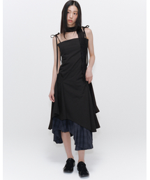 Miseki SEOUL（ミセキソウル）の「Unbalanced layered one piece BLACK（ワンピース）」