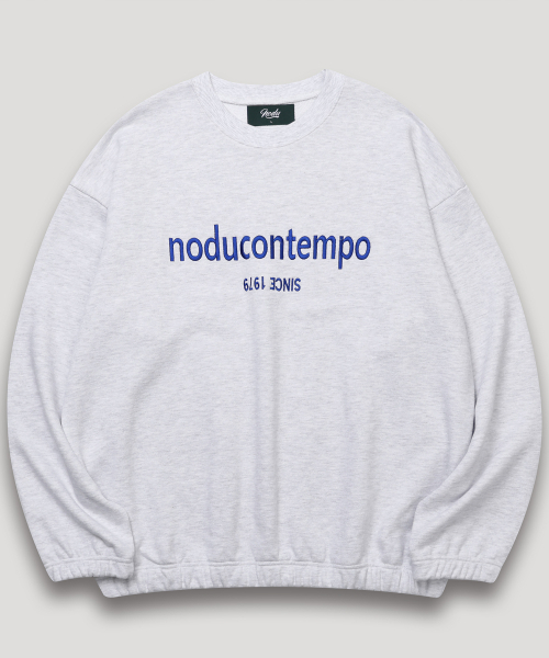 NODU（ノードユー）の「コンテンポ刺繍マンツーマンTシャツ[ライトグレー]（スウェット・メンズ・その他・MEDIUM/LARGE）」の6枚目の写真