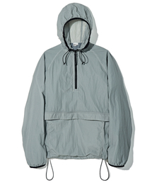 PARTIMENTO（パルティメント）の「VTG ワックスドリップストップフードパーカーアノラックグレー（ナイロンジャケット）」