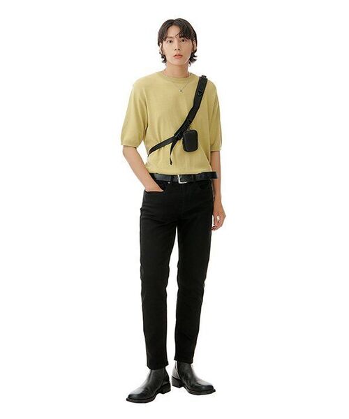 MUSINSA STANDARD（ムシンサスタンダード）の「【クールタンダード】スリムクロップドデニムパンツ【ブラック】（デニムパンツ・メンズ・その他・26/27/28/29/36/34/32/30/31/33/40/38/42）」の11枚目の写真