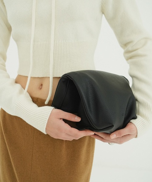 CLANE（クラネ）の「FAKE LEATHER MEDIUM TOTE BAG（トートバッグ・レディース・ブラック・F）」の10枚目の写真