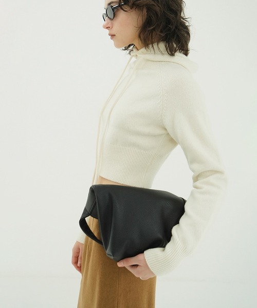 CLANE（クラネ）の「FAKE LEATHER MEDIUM TOTE BAG（トートバッグ・レディース・ブラック・F）」の12枚目の写真