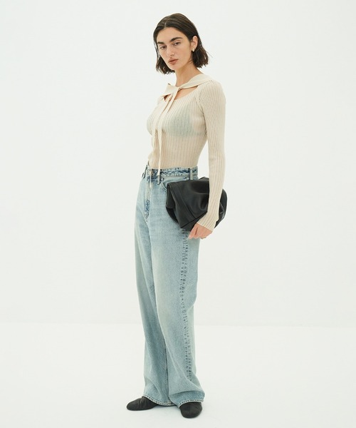 CLANE(クラネ)の「FAKE LEATHER MEDIUM TOTE BAG(トートバッグ・レディース・ブラック/アイボリー・F)」の5枚目の写真