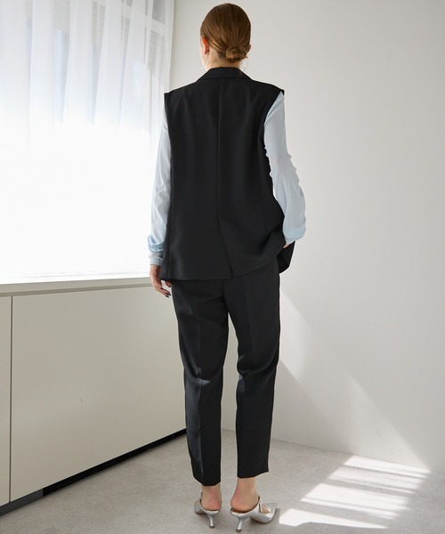 etre pret（エトレプレ）の「テーパードパンツ ※セットアップ可（スーツパンツ・レディース・ネイビー/ブラック・11号/13号/7号/9号）」の19枚目の写真