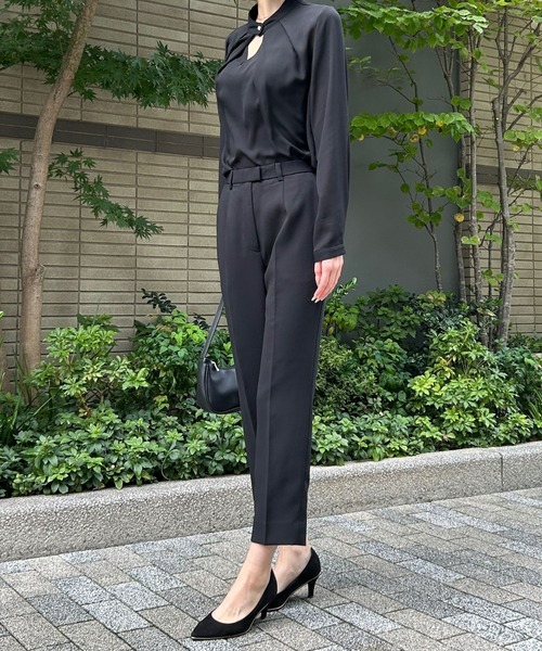 etre pret（エトレプレ）の「テーパードパンツ ※セットアップ可（スーツパンツ・レディース・ネイビー/ブラック・11号/13号/7号/9号）」の16枚目の写真