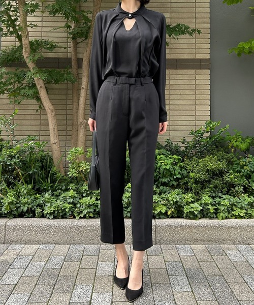 etre pret（エトレプレ）の「テーパードパンツ ※セットアップ可（スーツパンツ・レディース・ネイビー/ブラック・11号/13号/7号/9号）」の11枚目の写真