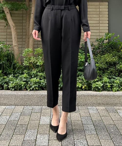 etre pret（エトレプレ）の「テーパードパンツ ※セットアップ可（スーツパンツ・レディース・ネイビー/ブラック・11号/13号/7号/9号）」の7枚目の写真
