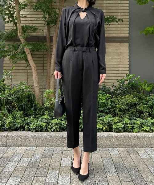 etre pret（エトレプレ）の「テーパードパンツ ※セットアップ可（スーツパンツ・レディース・ネイビー/ブラック・11号/13号/7号/9号）」の12枚目の写真