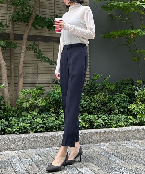 etre pret（エトレプレ）の「テーパードパンツ ※セットアップ可（スーツパンツ・レディース・ネイビー/ブラック・11号/13号/7号/9号）」の22枚目の写真