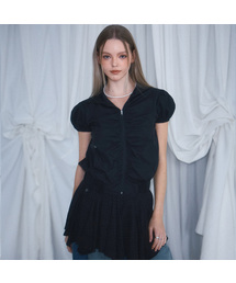 ROSEFRANTZ（ロゼフランツ）の「Half Shirring Windbreaker [Black]（ナイロンジャケット）」