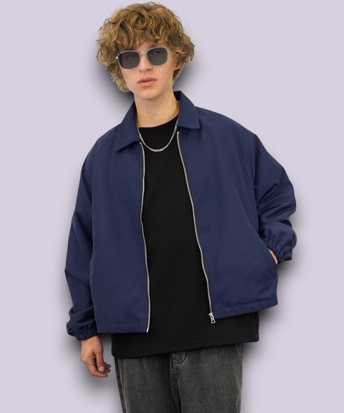 Burner（バーナー）の「【GROOVY STORE】オーバーサイズ バルーン袖 ショートブルゾン　セットアップ対応（ブルゾン・メンズ・ネイビー/グレー/ブラック・L/M）」の3枚目の写真