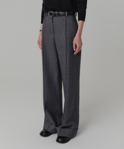 LOOKAST(ルックキャスト)の「エイリーンウールカブラパンツ_チャコール(その他パンツ・レディース・チャコール・SMALL/MEDIUM)」の3枚目の写真