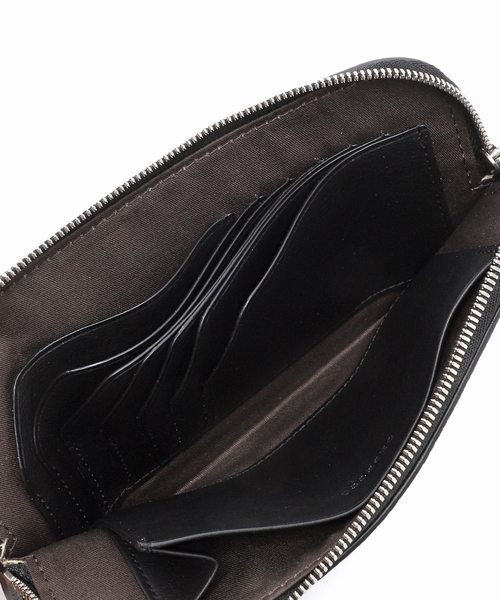 ORSETTO（オルセット）の「ORSETTO オルセット フラグメントケース W185H95mm 1561679002（財布・レディース・ブラック/ベージュ・FREE）」の12枚目の写真