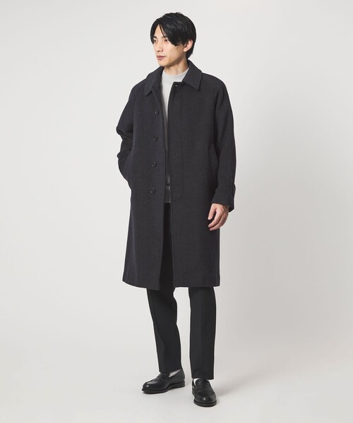 セール】Ballis バリス モッサー バルカラー ネイビー ステンカラー