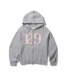 ILLIGO（イリゴ）の「129 ロゴパッチ フードパーカー ライトグレー（パーカー）」