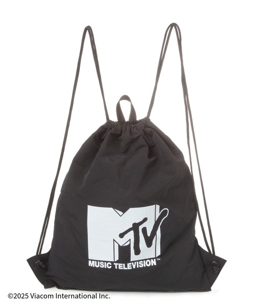 GLOBAL WORK(グローバルワーク)の「MTVコラボ/ナップサック/一部店舗限定/612529(バックパック/リュック・メンズ・ブラック/オレンジ系その他4/ミント・FREE)」の7枚目の写真