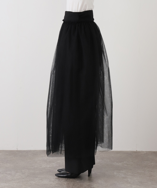 EDIT. FOR LULU(エディットフォールル)の「【naoki tomizuka for LULU】tulle wrap skirt(スカート・レディース・ブラック・FREE)」の13枚目の写真