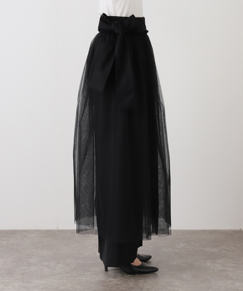 EDIT. FOR LULU(エディットフォールル)の「【naoki tomizuka for LULU】tulle wrap skirt(スカート・レディース・ブラック・FREE)」の15枚目の写真