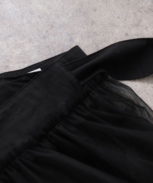 EDIT. FOR LULU(エディットフォールル)の「【naoki tomizuka for LULU】tulle wrap skirt(スカート・レディース・ブラック・FREE)」の17枚目の写真