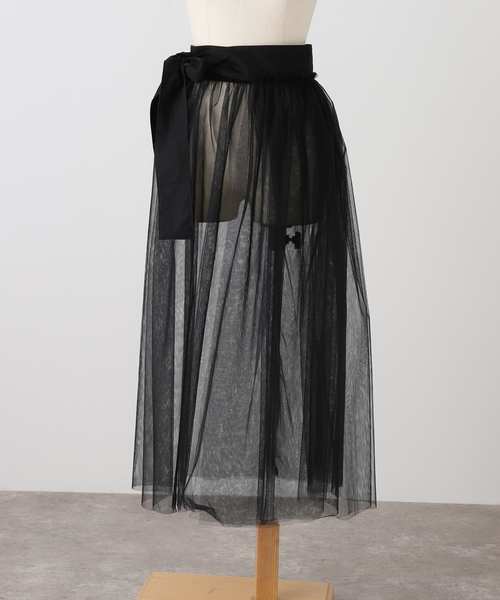 EDIT. FOR LULU(エディットフォールル)の「【naoki tomizuka for LULU】tulle wrap skirt(スカート・レディース・ブラック・FREE)」の18枚目の写真