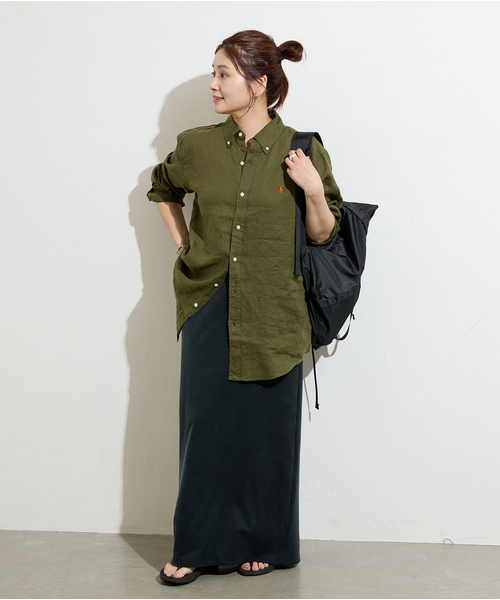 JOURNAL STANDARD（ジャーナルスタンダード）の「《追加6》フィブリルキュプラジャージーマキシスカート（スカート・レディース・ブラック・FREE）」の5枚目の写真