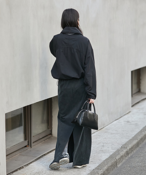 JOURNAL STANDARD（ジャーナルスタンダード）の「《追加6》フィブリルキュプラジャージーマキシスカート（スカート・レディース・ブラック・FREE）」の7枚目の写真