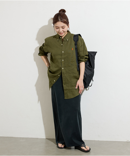 JOURNAL STANDARD（ジャーナルスタンダード）の「《追加6》フィブリルキュプラジャージーマキシスカート（スカート・レディース・ブラック・FREE）」の21枚目の写真