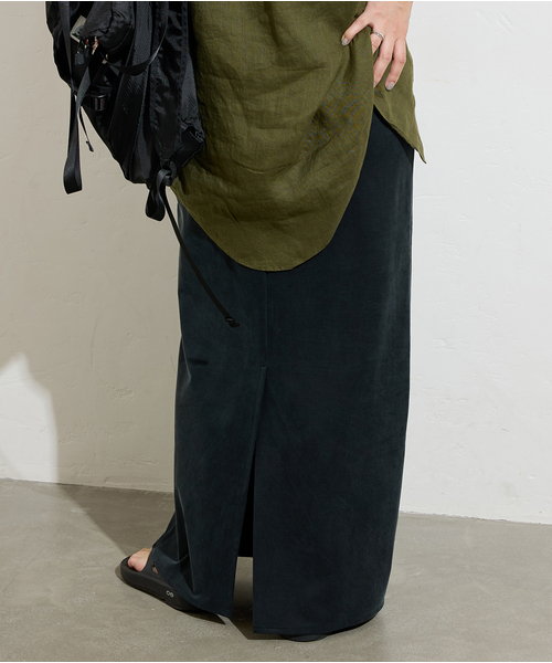 追加6》フィブリルキュプラジャージーマキシスカート（スカート