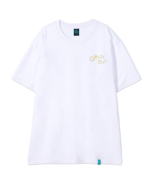 ASTRAL PROJECTION（アストラルプロジェクション）の「[グッドデイ]コットンルーズフィット半袖Tシャツ_ホワイト（Tシャツ/カットソー・メンズ・その他・LARGE/MEDIUM/X-LARGE/XX-LARGE）」の3枚目の写真