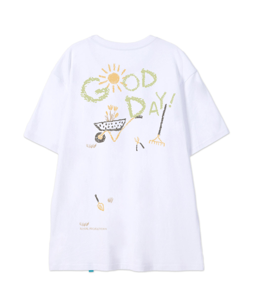 ASTRAL PROJECTION（アストラルプロジェクション）の「[グッドデイ]コットンルーズフィット半袖Tシャツ_ホワイト（Tシャツ/カットソー・メンズ・その他・LARGE/MEDIUM/X-LARGE/XX-LARGE）」の4枚目の写真