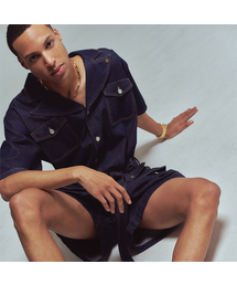 ERER（エルエル）の「メンズジャンプスーツ ネイビー（つなぎ/オールインワン・レディース）」