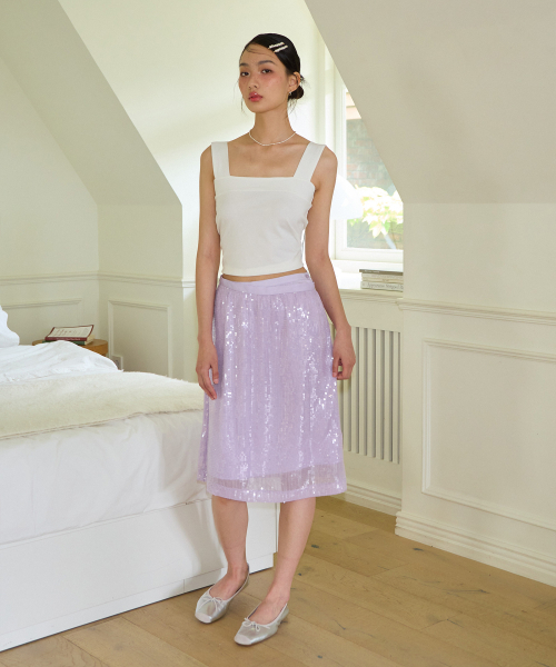 SALON DE YOHN（サロンドヨーン）の「Spangled Layered Skirt Set_ Purple（スカート・レディース・その他・MEDIUM/SMALL）」の2枚目の写真