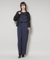 NANO universe | フロントフリルサロパットパンツ(サロペット/オーバーオール)