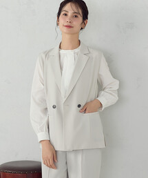 COMME CA ISM（コムサイズム）の「【宮城舞さん着用】【セットアップ対応】ポリエステルツイル テーラードジレ（ベスト）」